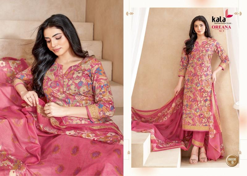 Kala oreana vol-9 cotton dress materials wholesale
